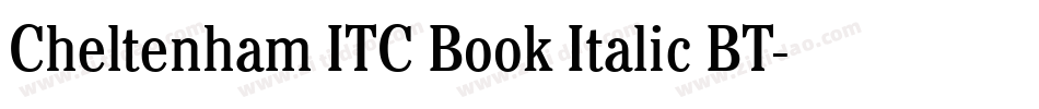 Cheltenham ITC Book Italic BT字体转换